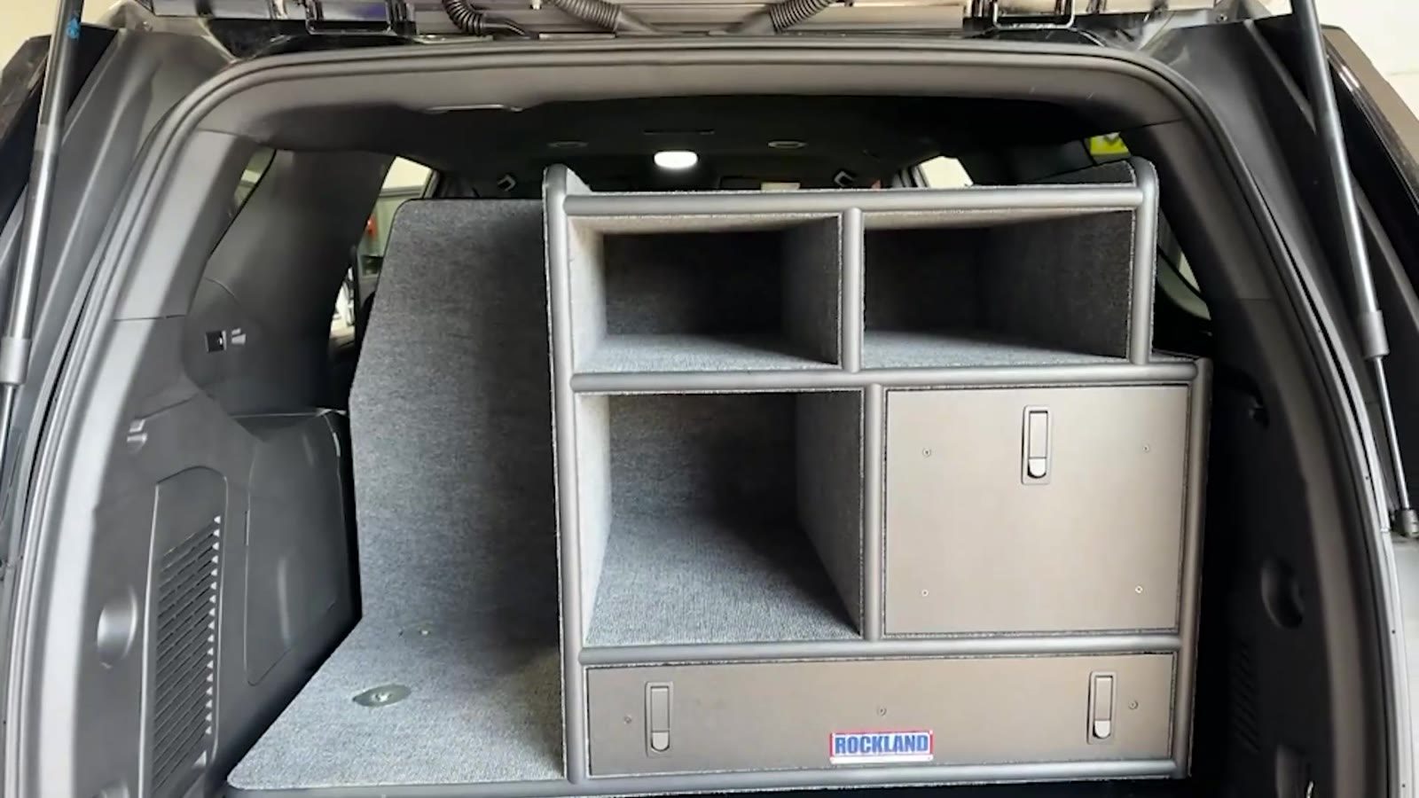 Rockland cargo storage unit in the rear
