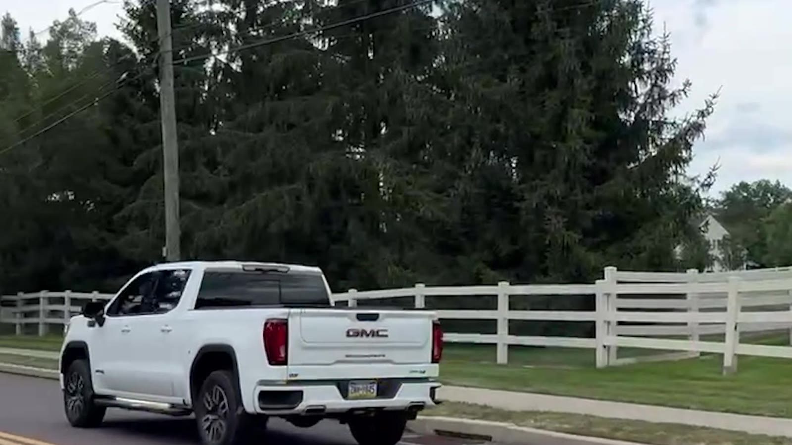 Rear three-quarter on the road